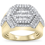 <span>DIAMOND CLOSEOUT! </span>1.33ct G SI 14K Yellow Gold Diamond Men's Ring Size 10