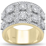 <span>DIAMOND CLOSEOUT! </span> 1.71ct G SI 10K Yellow Gold Diamond Men's Ring Size 10