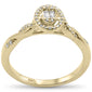 .12ct / .16ct G SI 10K Yellow Gold Diamond Engagement Ring Size 6.5
