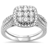 1.01ct G SI 10k White Gold Diamond Engagement Ring Size 6.5