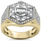 <span>DIAMOND CLOSEOUT! </span> 1.33ct G SI 10K Yellow Gold Diamond Men's Ring Size 10