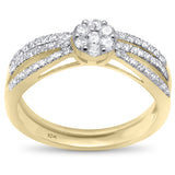 <span>DIAMOND CLOSEOUT! </span>.50ct G SI 10K Yellow Gold Diamond Engagement Ring Bridal Set Size 6.5