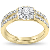 <span>DIAMOND CLOSEOUT! </span> .50ct G SI 10K Yellow Gold Diamond Engagement Ring Bridal Set Size 6.5
