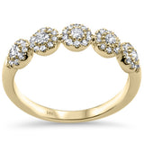 .50ct G SI 14K Yellow Gold Diamond Band Ring Size 6.5