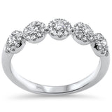 <span>DIAMOND CLOSEOUT! </span> .50ct G SI 14K White Gold Diamond Band Ring Size 6.5