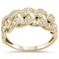 <span>DIAMOND  CLOSEOUT! </span> .39ct G SI 14K Yellow Gold Diamond Cuban Men's Ring Size 10