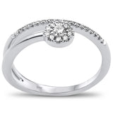 <span>DIAMOND CLOSEOUT! </span>.25ct G SI 14K White Gold Diamond Wrap Around Ring Size 6.5