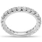 <span style="color:purple">SPECIAL!</span> 1.42ct G SI 14K White Gold Diamond Eternity Band Ring Size 6.5