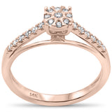.25ct G SI 14KT Rose Gold Diamond Solitaire Style Engagement Ring Size 6.5