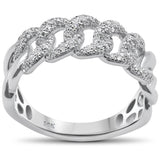 <span style="color:purple">SPECIAL!</span> .50ct G SI 14KT White Gold  Diamond Men's Cuban Ring Size 10