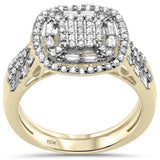 .73ct G SI 10K Yellow Gold Diamond Engagement Ring Bridal Set Size 6.5