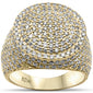 <span>DIAMOND  CLOSEOUT! </span> 4.03ct G SI 10K Yellow Gold Round Diamond Men's Ring Size 10