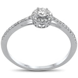 .24ct G SI 14K White Gold Diamond Engagement Ring Size 6.5