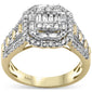 <span style="color:purple">SPECIAL!</span>1.15ct G SI 14K Yellow GoldBaguette & Round Diamond Ring Size 6.5