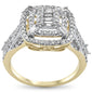 <span>DIAMOND CLOSEOUT! </span>1.00ct G SI 14K Yellow Gold Baguette & Round Diamond Ring Size 7