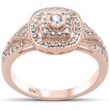 .36ct G SI 10K Rose Gold Diamond Engagement Ring