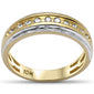 <span>DIAMOND  CLOSEOUT! </span>  .24ct G SI 10K Yellow Gold Diamond Men's Band Ring Size 10