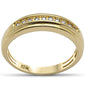 <span>DIAMOND  CLOSEOUT! </span>  .13ct G SI 10K Yellow Gold Diamond Men's Band Ring Size 10