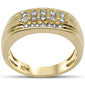 <span>DIAMOND  CLOSEOUT! </span>  0.50ct G SI 10K Yellow Gold Diamond Men's Band Ring Size 10