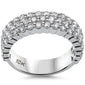 <span>DIAMOND  CLOSEOUT! </span>  3.02ct G SI 10K White Gold Diamond Men's Band Ring Size 10