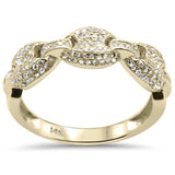 <span>DIAMOND CLOSEOUT! </span>.55ct G SI 14K Yellow Gold Diamond Mariner link Chain style Men's Ring Band Size 10