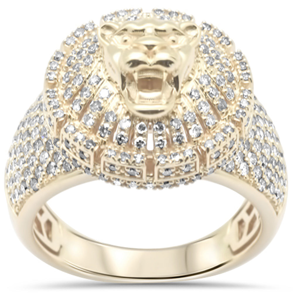 <span style="color:purple">SPECIAL!</span> 1.48ct G SI 14K Yellow Gold Diamond Men's Ring Size 10
