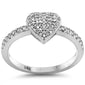 <span style="color:purple">SPECIAL!</span> 2.92ct G SI 14K White Gold Diamond Heart Shaped Ring Size 6.5