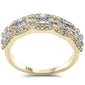<span>DIAMOND  CLOSEOUT! </span> .88ct G SI 14K Yellow Gold Diamond Round & Baguette Engagement Ring Size 6.5