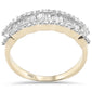 <span style="color:purple">SPECIAL!</span> .84ct G SI 14K Yellow GoldDiamond Round & Baguette Men's Band Ring Size 10