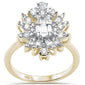 <span>DIAMOND CLOSEOUT! </span>.71ct G SI 14K Yellow Gold Diamond Round & Baguette Ring Size 6.5