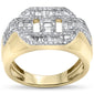 <span>DIAMOND  CLOSEOUT! </span>1.22ct G SI 10K Yellow Gold Diamond Round & Baguette Engagement Ring Size 10