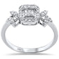 <span style="color:purple">SPECIAL!</span> .35ct G SI 14K White Gold Diamond Round & Baguette Diamond Engagement Ring