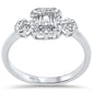 <span style="color:purple">SPECIAL!</span> .28ct G SI 14K White Gold Diamond Round & Baguette Diamond Engagement Ring
