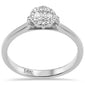 <span style="color:purple">SPECIAL!</span> .13ct G SI 14K White Gold Round & Baguette Diamond Engagement Ring
