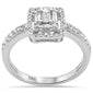 <span style="color:purple">SPECIAL!</span> .42ct G SI 14K White Gold Round & Baguette Diamond Engagement Ring