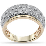 .49ct G SI 14K Yellow Gold Diamond Men's Band