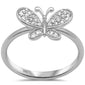 <span>DIAMOND CLOSEOUT! </span> .13ct G SI 14K White Gold Diamond Butterfly Ring Size 6.5