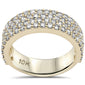 <span>DIAMOND  CLOSEOUT! </span>  3.21ct G SI 10K Yellow Gold Round Diamond Men's Ring Size 10