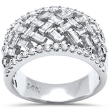 .95ct G SI 14K White Gold Round & Baguette Diamond Ring
