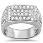<span>DIAMOND  CLOSEOUT! </span> 1.96ct G SI 14K White Gold Diamond Men's Ring Size 10