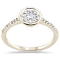 <span style="color:purple">SPECIAL!</span> .35ct G SI 14K Yellow Gold Bezel Settings Diamond Engagement Ring
