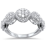 .97ct G SI 14K White Gold Women's Diamond Engagement Ring Size 7