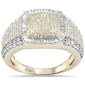 <span>DIAMOND  CLOSEOUT! </span>  1.14ct G SI 10K Yellow Gold Men's Round & Baguette Diamond Ring Band Size 10