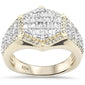 <span>DIAMOND  CLOSEOUT! </span> 1.14ct G SI 10K Yellow Gold Round & Baguette Diamond Men's Band Size 10