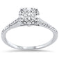 <span>DIAMOND CLOSEOUT! </span>.23ct G SI 14K White Gold Round & Baguette Diamond Engagement Ring Size 7