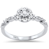 .25ct G SI 14K White Gold Diamond Engagement Ring Size 7