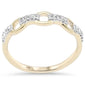 .11ct G SI 14K Yellow Gold Diamond Link Ladies Ring Size 6.5