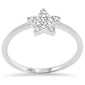 .15ct G SI 14K White Gold Diamond Star Shaped Ladies Ring Size 6.5