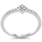 .12ct G SI 14K White Gold Diamond Diamond Shape Ladies Ring Size 6.5