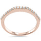 .20ct G SI 14K Rose Gold Diamond Stackable Ladies Band Size 6.5